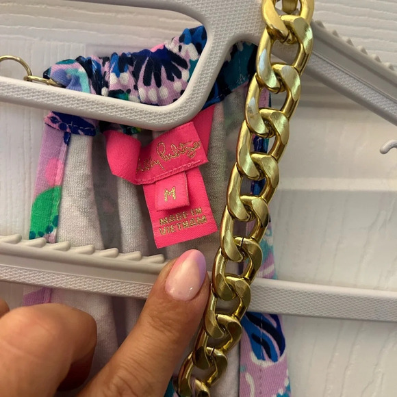Lilly Pulitzer Bowen chain link top M - Picture 6 of 8